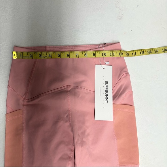 BUFFBUNNY High-Waisted Pink Leggings SIZE MEDIUM NWT - Picture 4 of 8